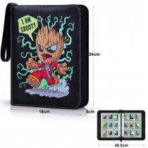 Pokemon Sammelalbum, Sammelordner, Aufbewahrungstasche für 400 Karten I am Groot!