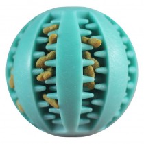 Hundespielzeug Seilball mit Futterfunktion Blau Türkis