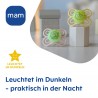 Mam Perfect Night Silikon Schnuller 2 Stück, 0-6 Monate