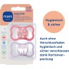 Mam Supreme Silikon Schnuller, 2 Stück, 6-16 Monate Blumen Katze