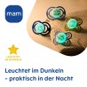 Mam Perfect Night Silikon Schnuller 2 Stück, 6-16 Monate