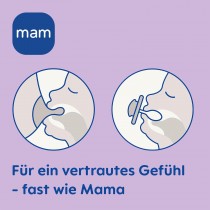 Mam Perfect Night Silikon Schnuller 2 Stück, 6-16 Monate
