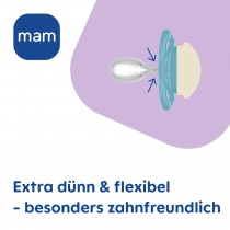 Mam Perfect Night Silikon Schnuller 2 Stück, ab 16 Monate
