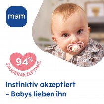 Mam Perfect Night Silikon Schnuller 2 Stück, ab 16 Monate