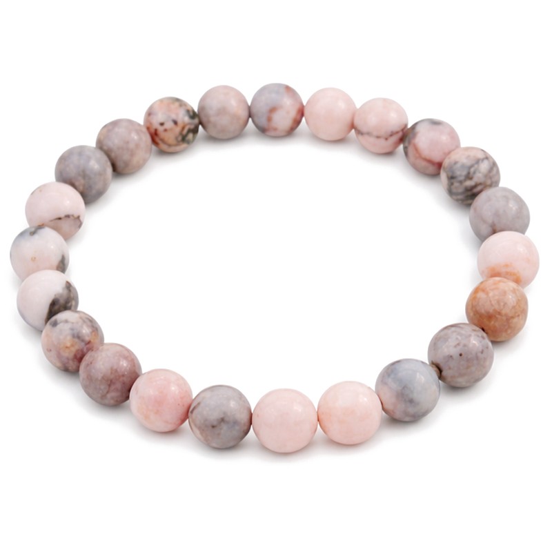 Rosenquarz Perlenarmband – Armband aus Naturstein