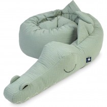 Julius Zöllner Bettschlange Musselin Sleep Buddy 180 cm Krokodil