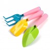 Gartengeräte-Set 3-teilig – Kinder Gartenwerkzeug Rosa