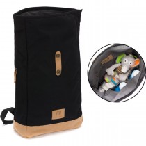 Fillikid Wickelrucksack Rolltop Berlin Schwarz