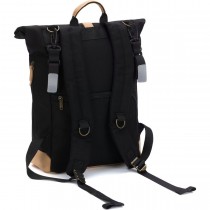 Fillikid Wickelrucksack Rolltop Berlin Schwarz
