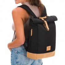 Fillikid Wickelrucksack Rolltop Berlin Schwarz