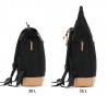 Fillikid Wickelrucksack Rolltop Berlin Schwarz