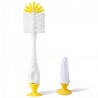 2-in-1 Nylon Flaschenbürsten Set für Babyflaschen & Trinkflaschen Gelb
