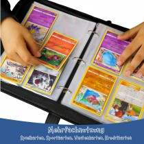 Pokemon Sammelalbum Sammelordner Sammelbox Aufbewahrungstasche Sammelkarten Album für 400 Karten
