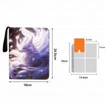 Pokemon Sammelalbum, Sammelordner, Aufbewahrungstasche für 400 Karten Crystal Fox