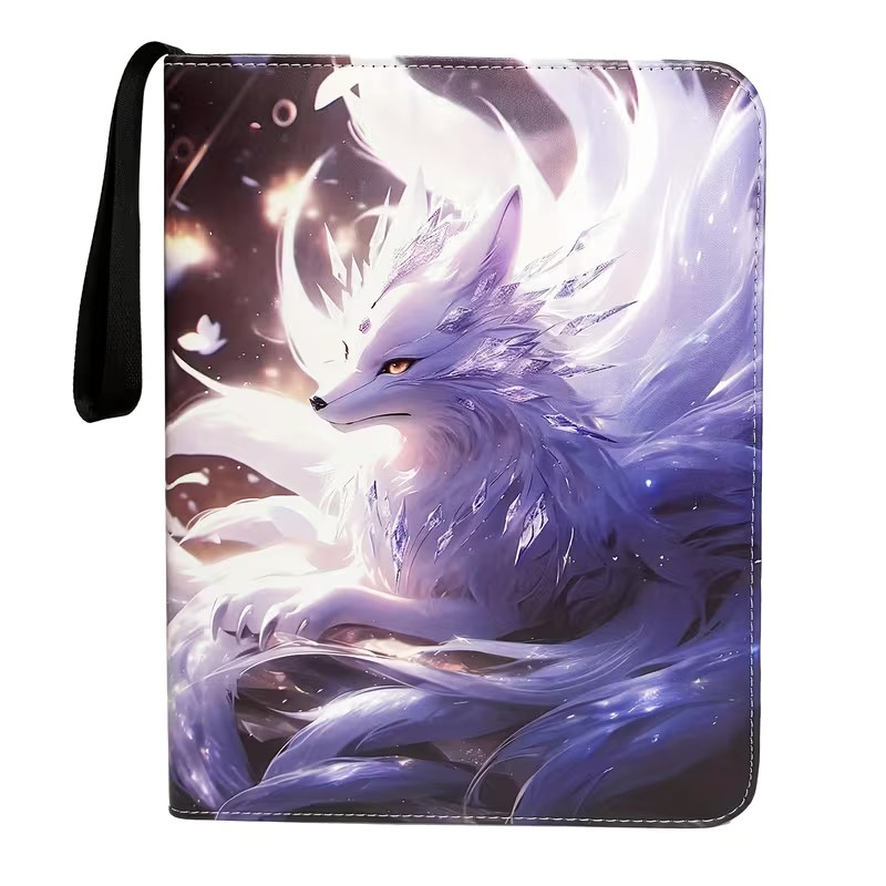 Pokemon Sammelalbum, Sammelordner, Aufbewahrungstasche für 400 Karten Crystal Fox