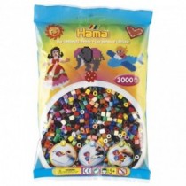 HAMA Bügelperlen Midi Vollton Mix 3000 Perlen
