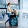 Kofferhülle – Elastischer Kofferschutz – Grösse L Blue Butterfly