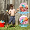 Magnetische Silikon Wasserbomben, wiederverwendbare Wasserbälle, 6 Stück Bunt gemischt