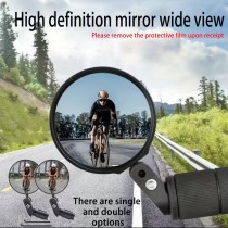 2 Stück Fahrradrückspiegel konvex 360° verstellbar, Velorückspiegel Weitwinkel für Lenkerende