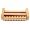 Holz Fussmassage Roller – Fussreflexzonen Massagegerät mit 3 Rollen