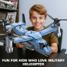 Militär-Hubschrauber Baustein-Set 1486 Teilen