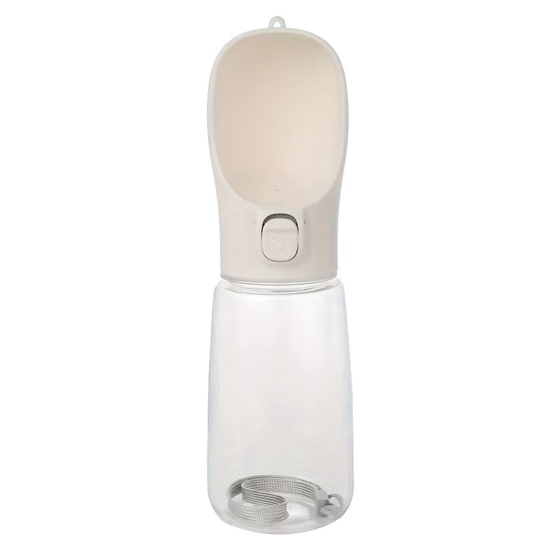 Hundetrinkflasche 550 ml – Wasserflasche für Hunde Beige