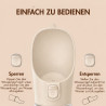 Hundetrinkflasche 550 ml – Wasserflasche für Hunde Beige