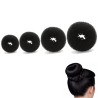 4-teiliges Donut-Haarknoten-Set – 4 Dutt-Rollen, Donut-Knoten Schwarz