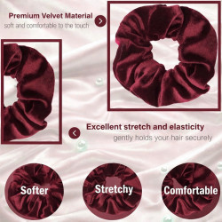 12er Samt Scrunchies Set – Haargummis bei befox.ch kaufen