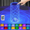 LED Kristall Tischlampe RGB dimmbar mit Fernbedienung – befox.ch