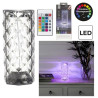 LED Kristall Tischlampe RGB dimmbar mit Fernbedienung – befox.ch