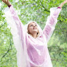 4 Stück Regenponcho, Regenpellerine Regenmantel Transparent