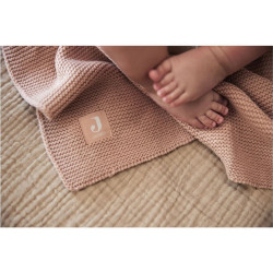Jollein Decke Basic Knit 75x100 cm Wild Rose Babydecke | befox.ch