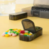 Pillendose 7 Tage – Wöchentliche Pillendose Schwarz
