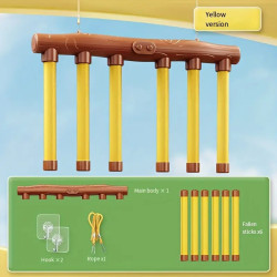 Drop Stick Game, Fangstöcke-Spiel, Reaktionstrainer Gelb