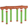 Drop Stick Game, Fangstöcke-Spiel, Reaktionstrainer Grün