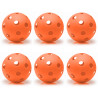 Unihockey Bälle 6 Stück Orange