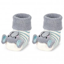 Sterntaler Baby-Rasselsocken 3-6 Monate Grösse 15/16, Elefant Eddy