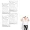 4 Stück Regenponcho, Regenpellerine Regenmantel Transparent