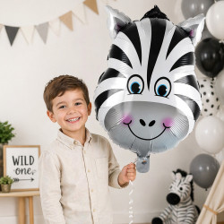 Folienballon Zebra Tierballon 60x45 cm | befox.ch