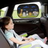 Auto Sonnenschutz für Kinder – 2 Stück – Ohne Saugnäpfe – elektrostatisch haftend Lustige Zootiere