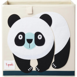 3 Sprouts Spielzeugbox Panda