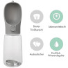 Hundetrinkflasche 550 ml – Wasserflasche für Hunde Grau