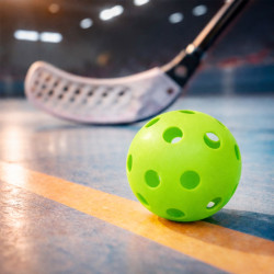 Unihockey Bälle 6 Stück Grün