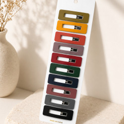 10 Stück Haarspangen Boho Multicolor