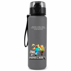 Minecraft Trinkflasche 650ml – Alex, Steve & Wolf