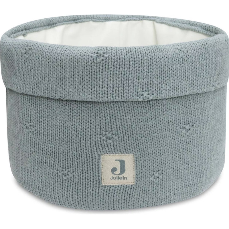 Jollein Pflegekorb Pflegekörbchen - Cosy Knit Sea Green