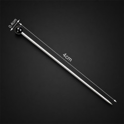 Stecknadeln mit Kopf 100 Stück Schwarz 4 cm | befox.ch