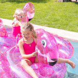 Swim Essentials Luxe Float Neon Flamingo 150 cm