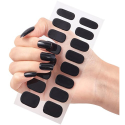 Aufkleber für Fingernägel, Nagellack Sticker Schwarz